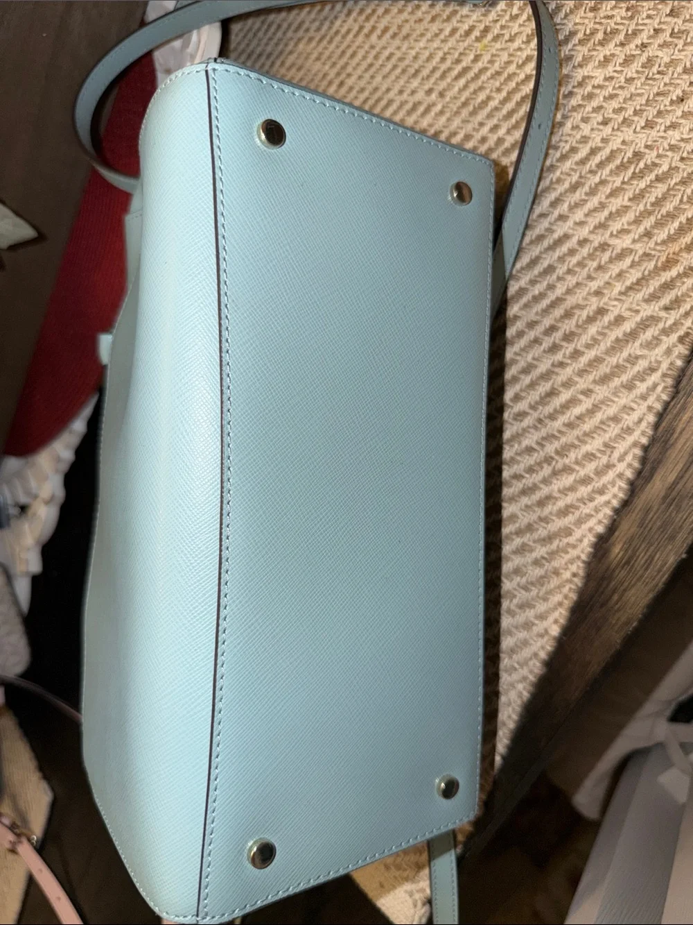 Kate Spade Devyn Medium Duffel Bag in the color Frosted Spearmint, featuring